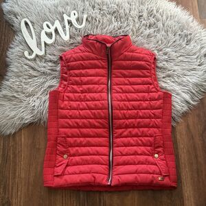 Pirma Mens Full-Zip Puffer Futbol Soccer Vest Red  Mens Size Large Pockets